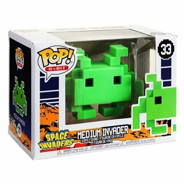 Bite space. Фигурка funko pop! 8-bit: space invaders - medium invader 32454. поп крипер.