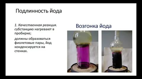 Возгонка йода