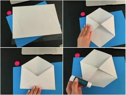 Как сделать из большого листа конверт