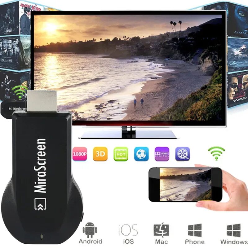 Трансляция телефона на планшет. WIFI display Miracast TV Receiver Dongle HDMI. Wireless display MIRASCREEN смарт адаптер. Беспроводной HDMI адаптер MIRASCREEN. Беспроводной приемник HDMI адаптер WIFI Chromecast.