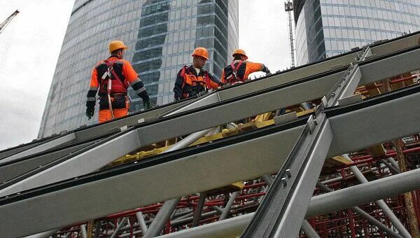 Почему закрывается сити. Строители москва. стройка москва сити. строительные моменты. стройка москва сити фото рабочие.