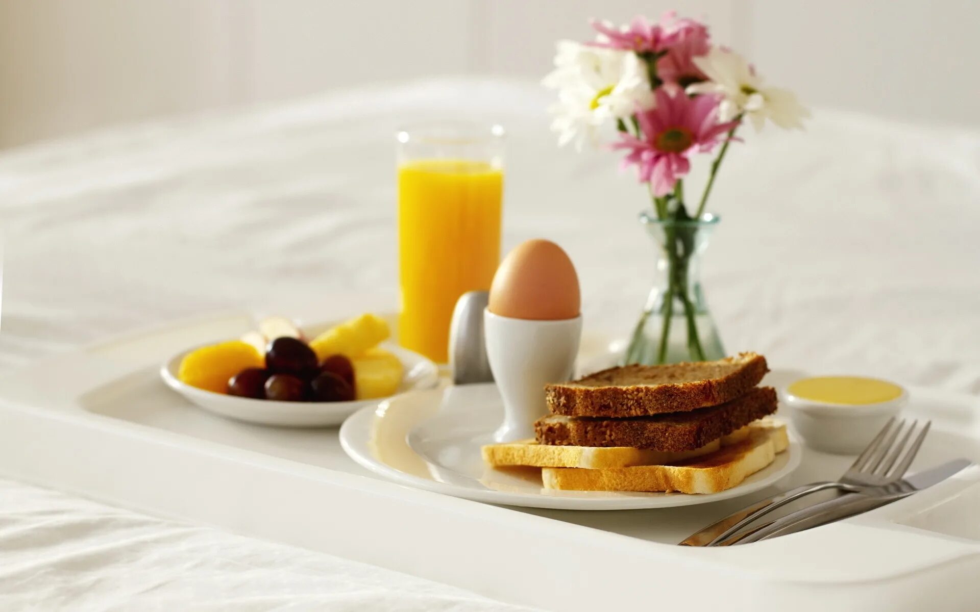 Breakfast is the table