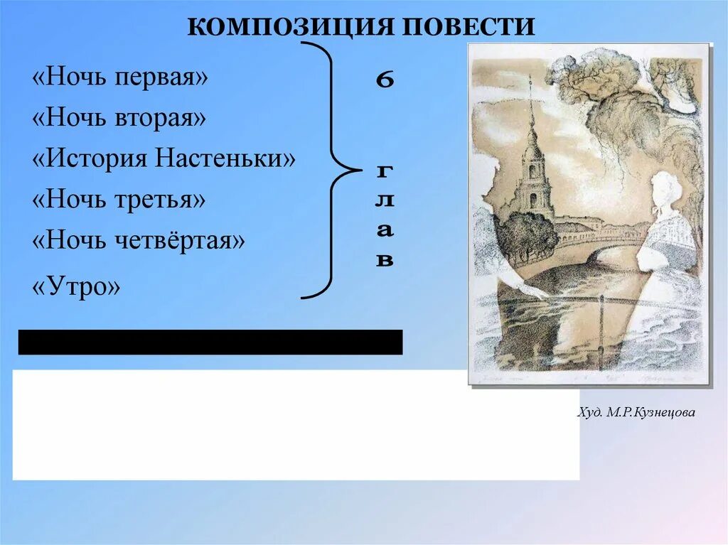 Читать белые ночи краткое содержание по главам. Композиция повести. Композиция повести белые ночи. История Настеньки ночь вторая. Проверочная работа по повести белые ночи.