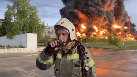 Атака на нефтебазу в рязани