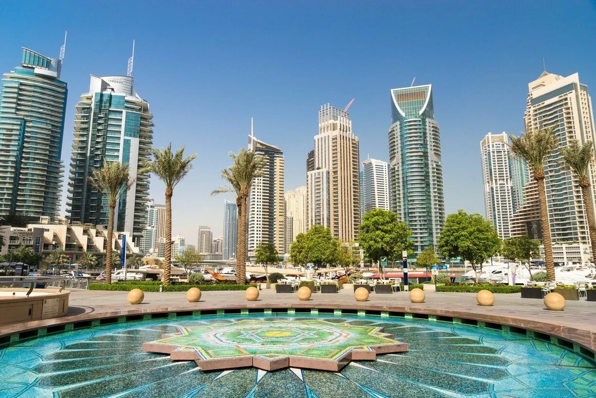 Dubai Marina Дубай. Marina walk Дубай.