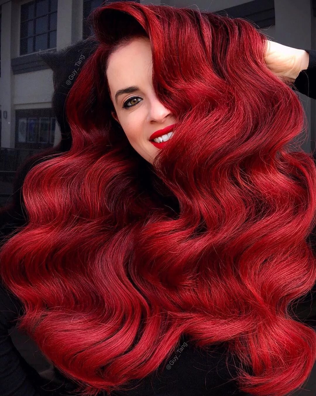 Красный цвет волос фото