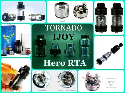 IJOY Tornado Hero RTA гибридный бакомайзер. 