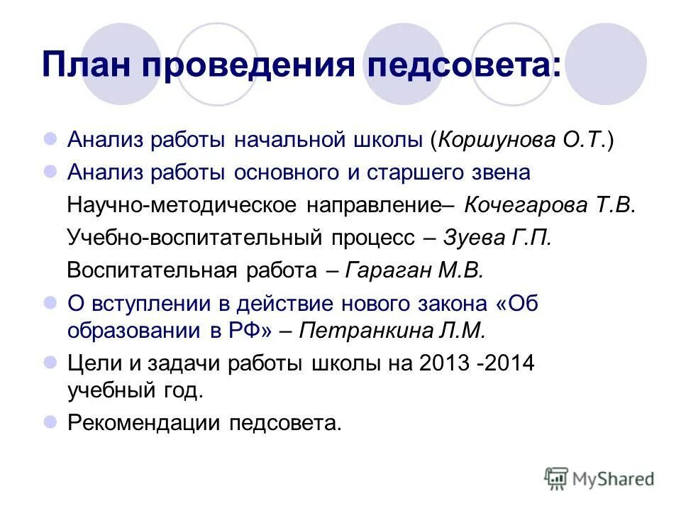 Выступление на педсовете. Формы проведения педсоветов. Протокол педсовета. Выступление на педсовете. Цель педагогического совета в школе.