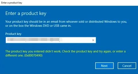 Windows 10 ошибка 0x803fa067