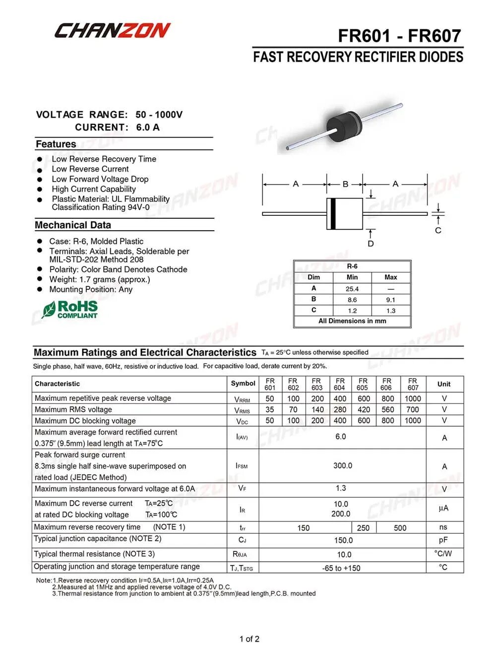 Rl207 диод характеристики. Her108 диод. Fr4 биз. Характеристика fr. Диод fr207 (2a, 1000v) do-15.