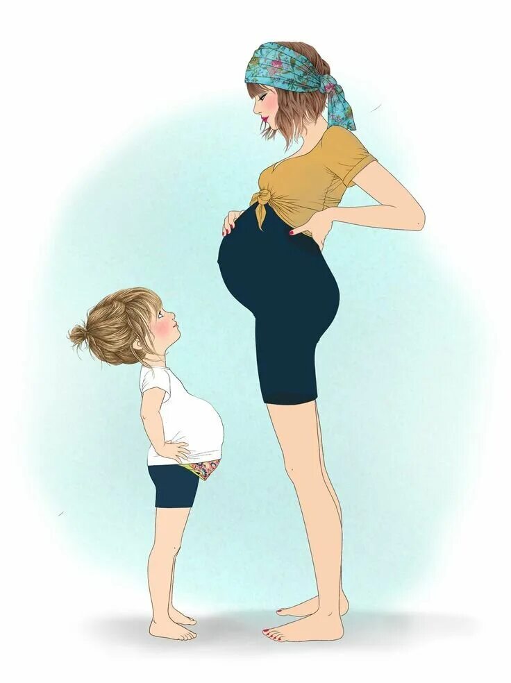 Беременную маму папу. Беременность иллюстрации. Беременность арты.