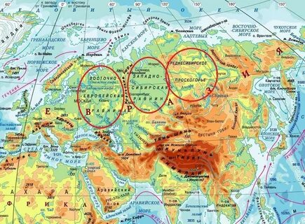 Среднесибирское плоскогорье. 