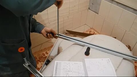 Каркас угловой ванны сборка