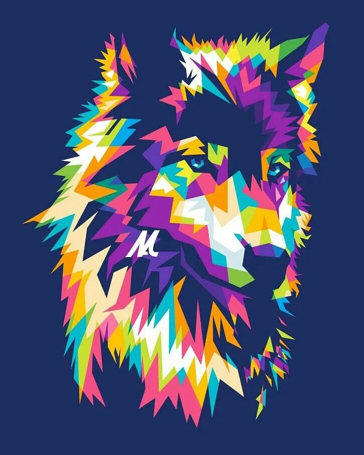 Поп арты животных. Поп арт животные. wpap животные. разноцветный волк. wpap art животные.