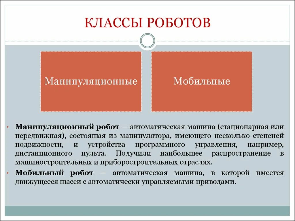 Любое ли управляемое устройство является роботом. Классы роботов. На какие два класса делят роботов широкого назначения. Классификация робототехники. Основные классы роботов.