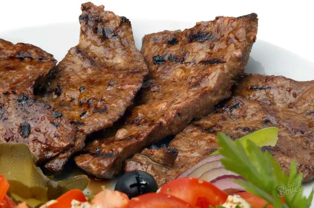 Рецепт вкусной говяжьей печени на сковороде
