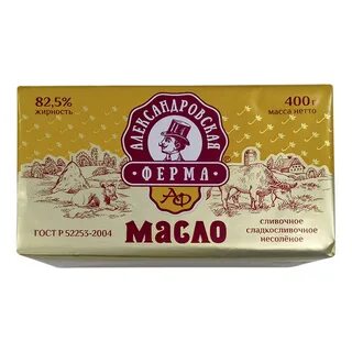 Масло сливочное александровская ферма