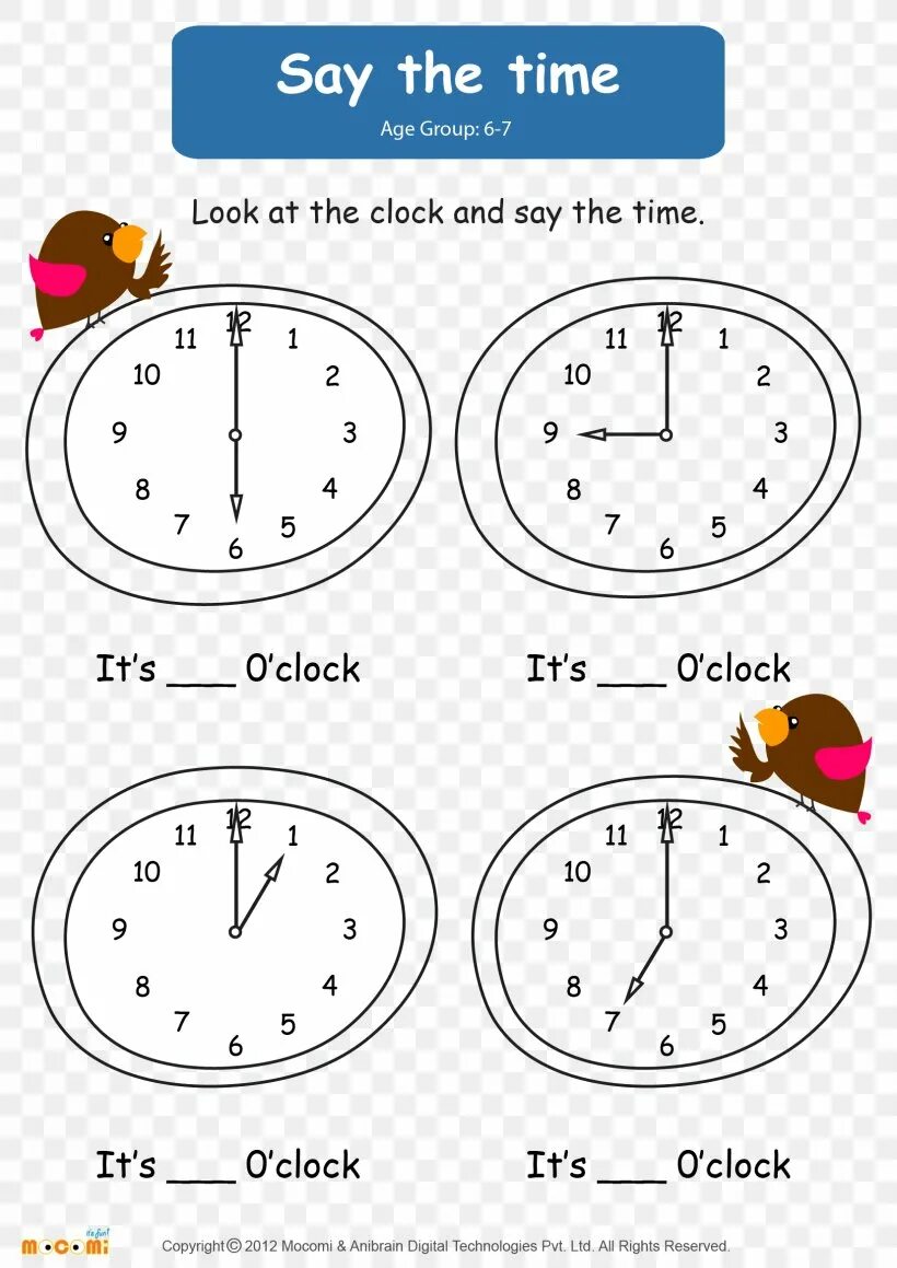 Задание o clock