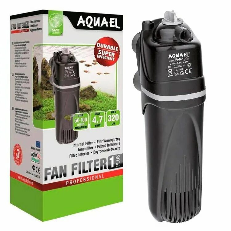 Aquael fan 2. Внутренний фильтр Aquael Fan Filter 1 Plus для аквариума 60 - 100 л (320 л/ч, 4.7 Вт). Фильтр внутренний Aquael Fan Filter 1 Plus (60-100л), 320 л/ч. Фильтр Fan Filter 1 Plus. Внутренний фильтр Aquael Fan Filter 1 Plus для аквариума 60 100 л.