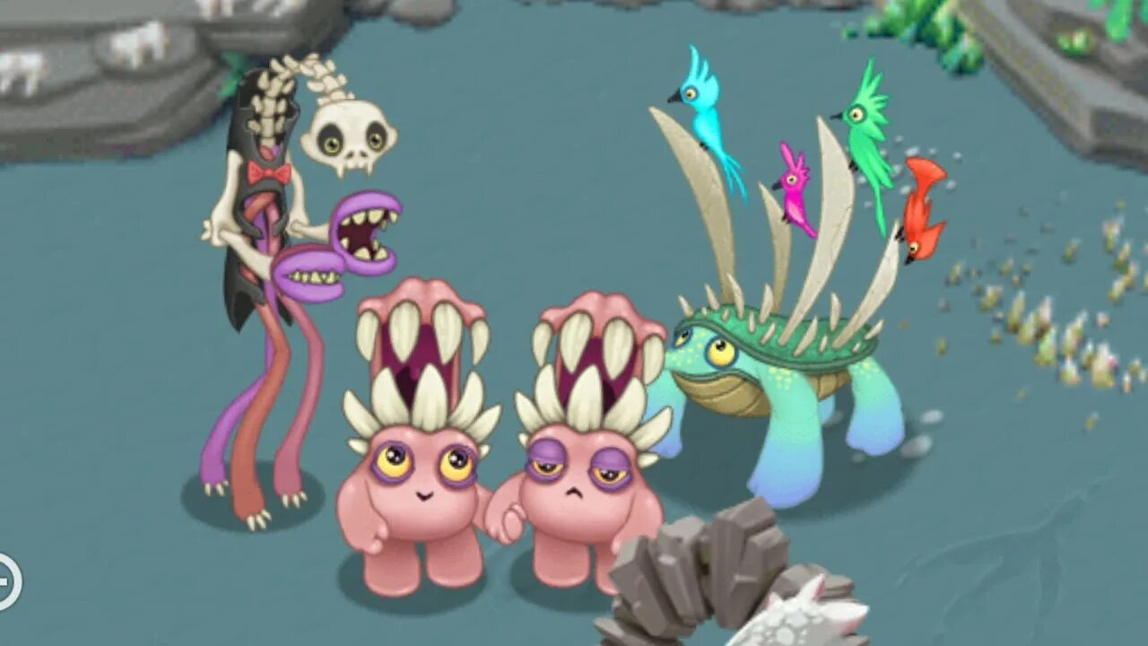 Мои поющие монстры цокула. Челюстяги my singing monster. Челюстяги my singing monster. My singing monsters костяной остров монстры. Мсм игра цокула.