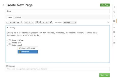Github messages