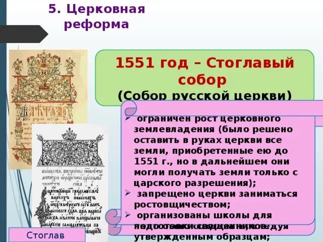 6 церковная реформа