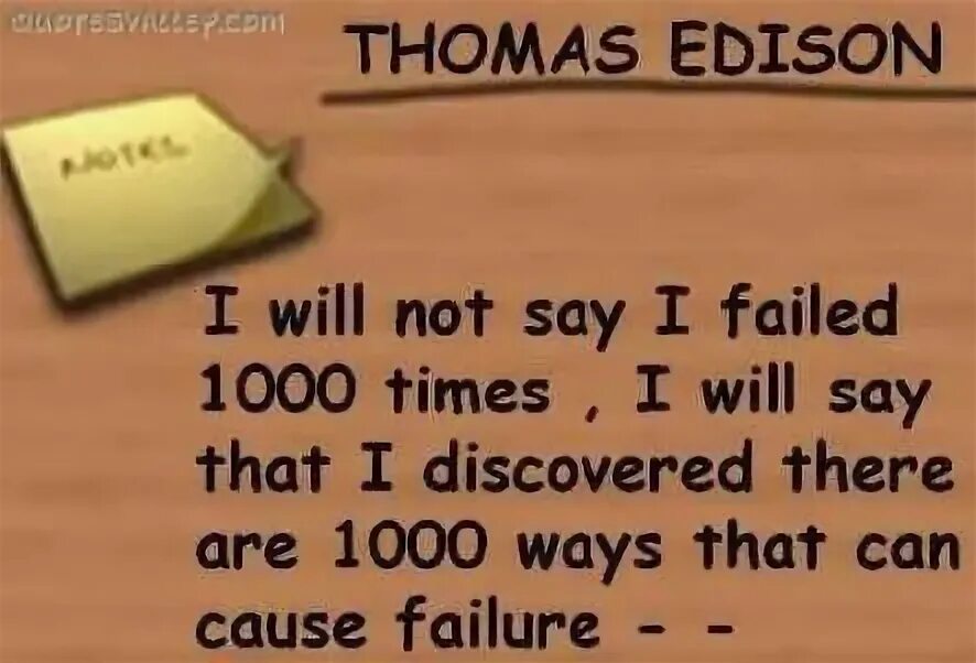 Failed failure. Failed failure