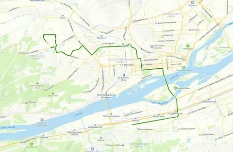 Маршрут городских автобусов красноярск