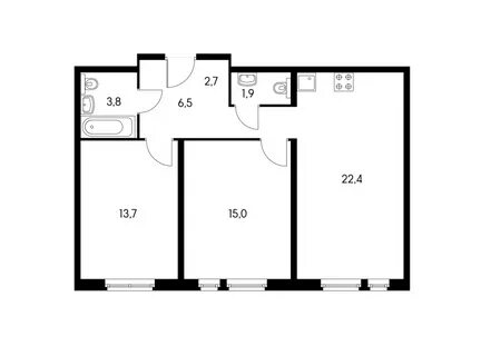 Планировка квартир совхозная 55
