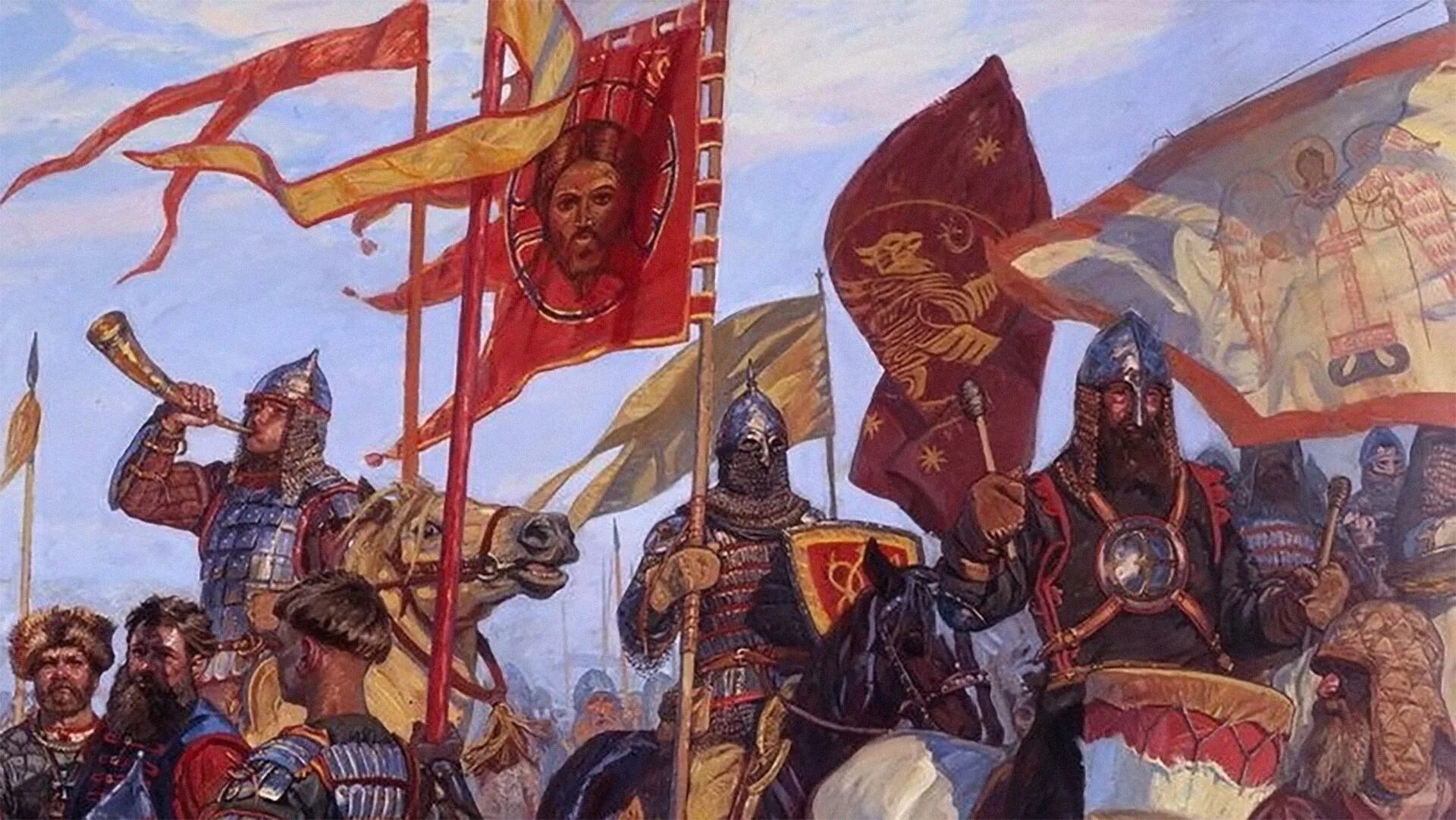 Стяг дружины. Хоругвь руси александра невского. стяги древней руси. александр невский стяг. русские боевые хоругви александра невского.