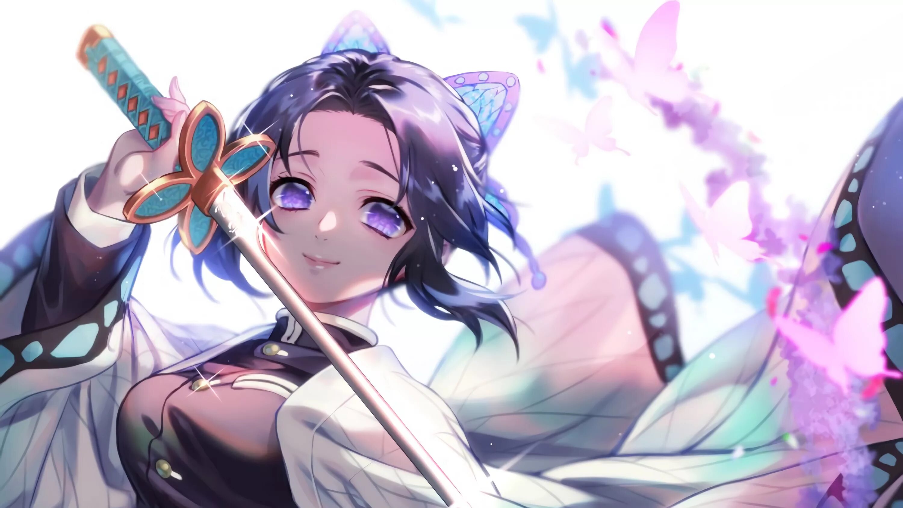 клинок мицури катана. Demon slayer катана. мацури клинок рассекающий демонов. мицури и обанай. чёрный клевер 2 сезон.