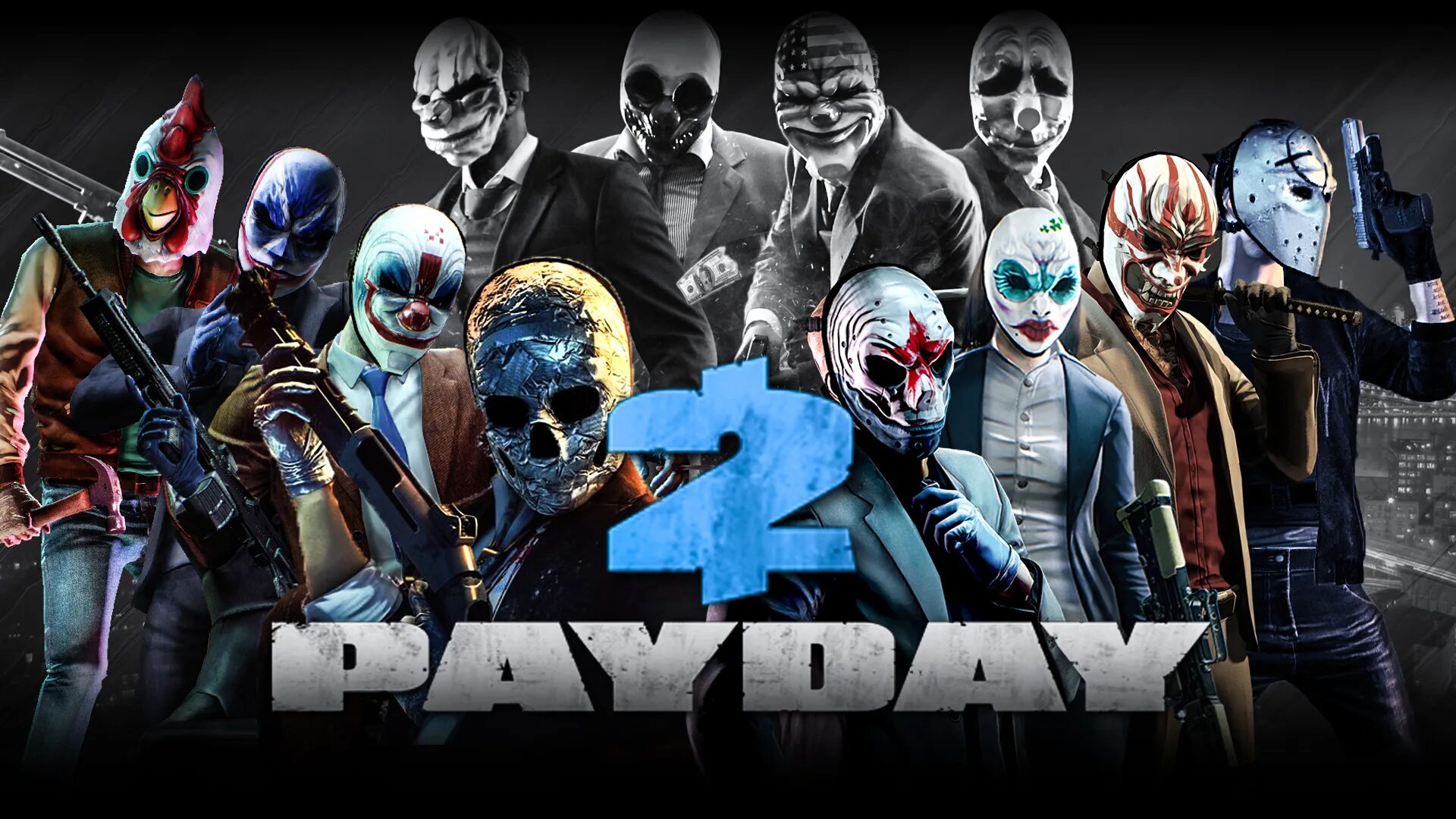 Payday 2 game. Пэй Дэй 2. Герои пейдей 2. Пэй Дэй персонажи.