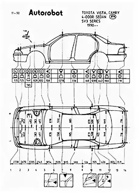 Геометрия кузова Toyota Camry sv40. Габариты Тойота Виста sv40. Тойота Виста sv43 кузовные геометрические данные. Тойота Камри SV 30 кузов геометрия кузова.