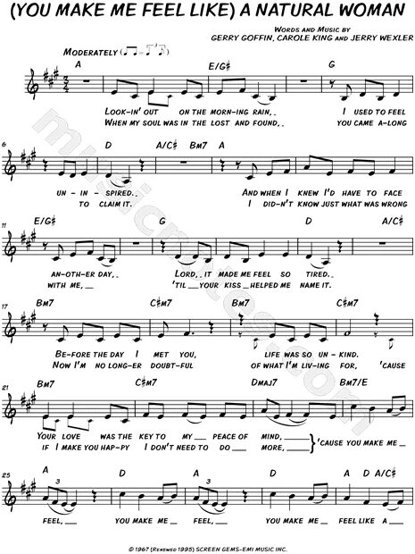 Natural woman Ноты. Natural woman Aretha Franklin Ноты. You make me feel Ноты. Aretha Franklin - you make me feel like a natural woman. You make me feel перевод