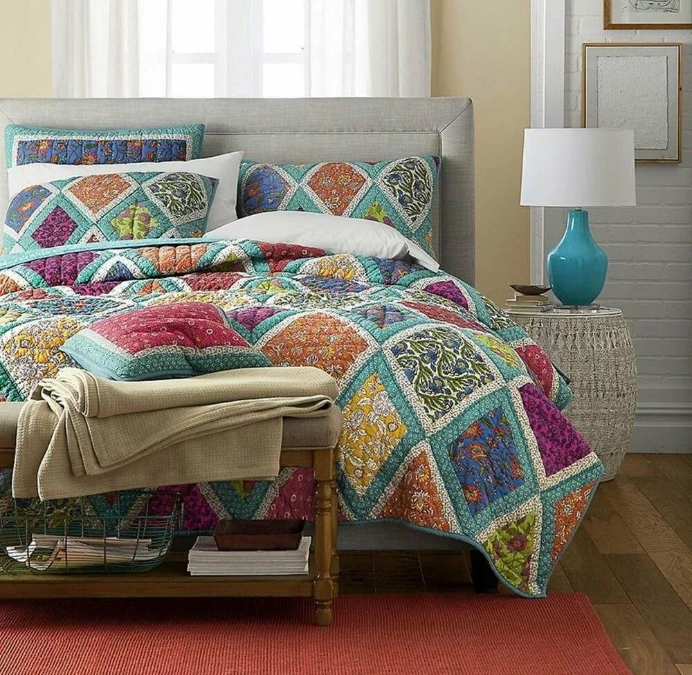 шитье в стиле пэчворк. барбара жандр пэчворк. пэчворк стиль натан. лоскутные покрывала. лоскутное одеяло.