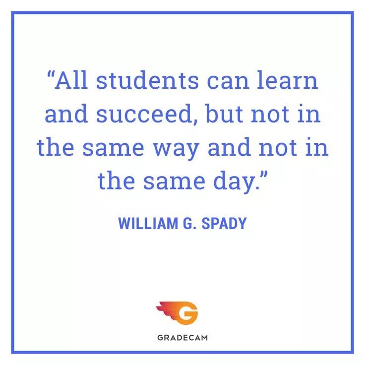 So we can learn. So we can learn