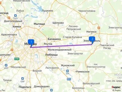 Электросталь москва какой вокзал