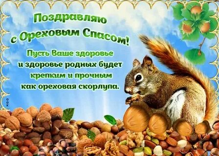 Поздравить с ореховым спасом открытки
