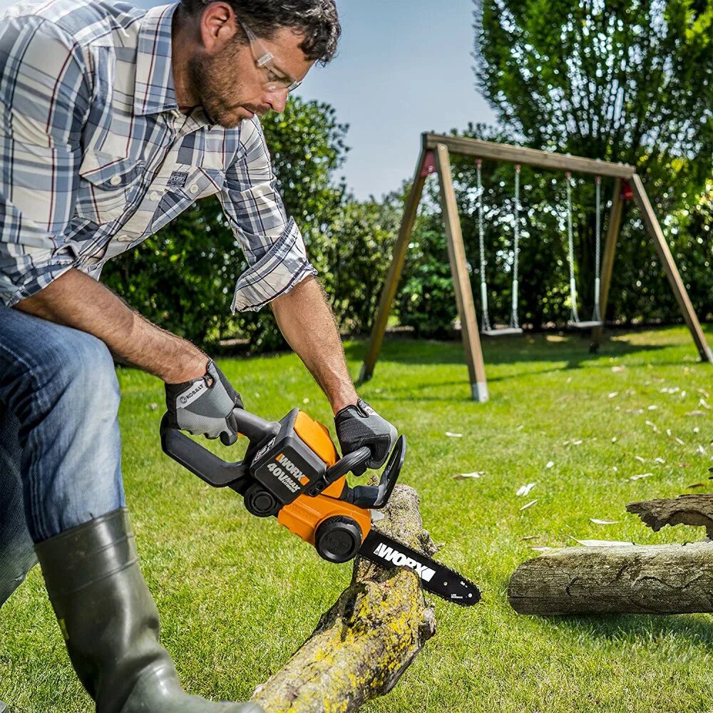 Аккумуляторная пила Worx wg322e. Worx инструмент пила. Worx Cordless Garden Tools. Worx Chainsaw.