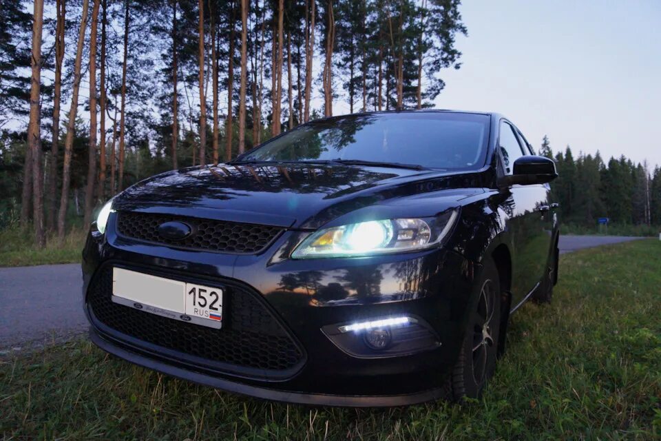 Дневные ходовые огни Форд фокус 2. Ford Focus 2 дневные ходовые огни. Ходовые огни Форд фокус 2. Ford Focus 2 ДХО.