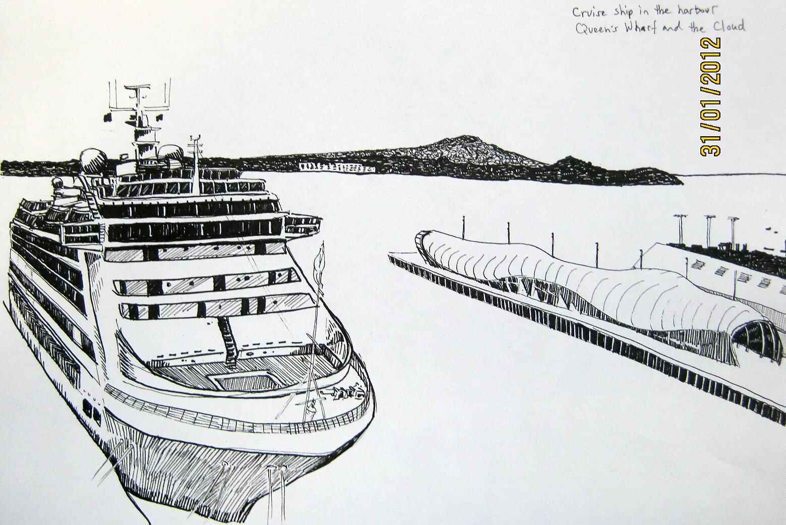 Biggest drawing. Современный лайнер рисунок. Скетч современного корабля. Современный корабль карандашом. Современный корабль рисунок.