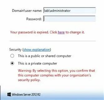 Password via