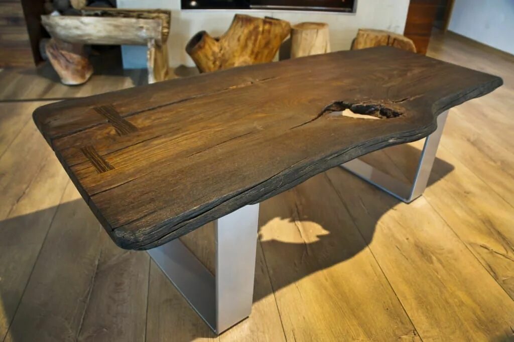 Tables made of wood