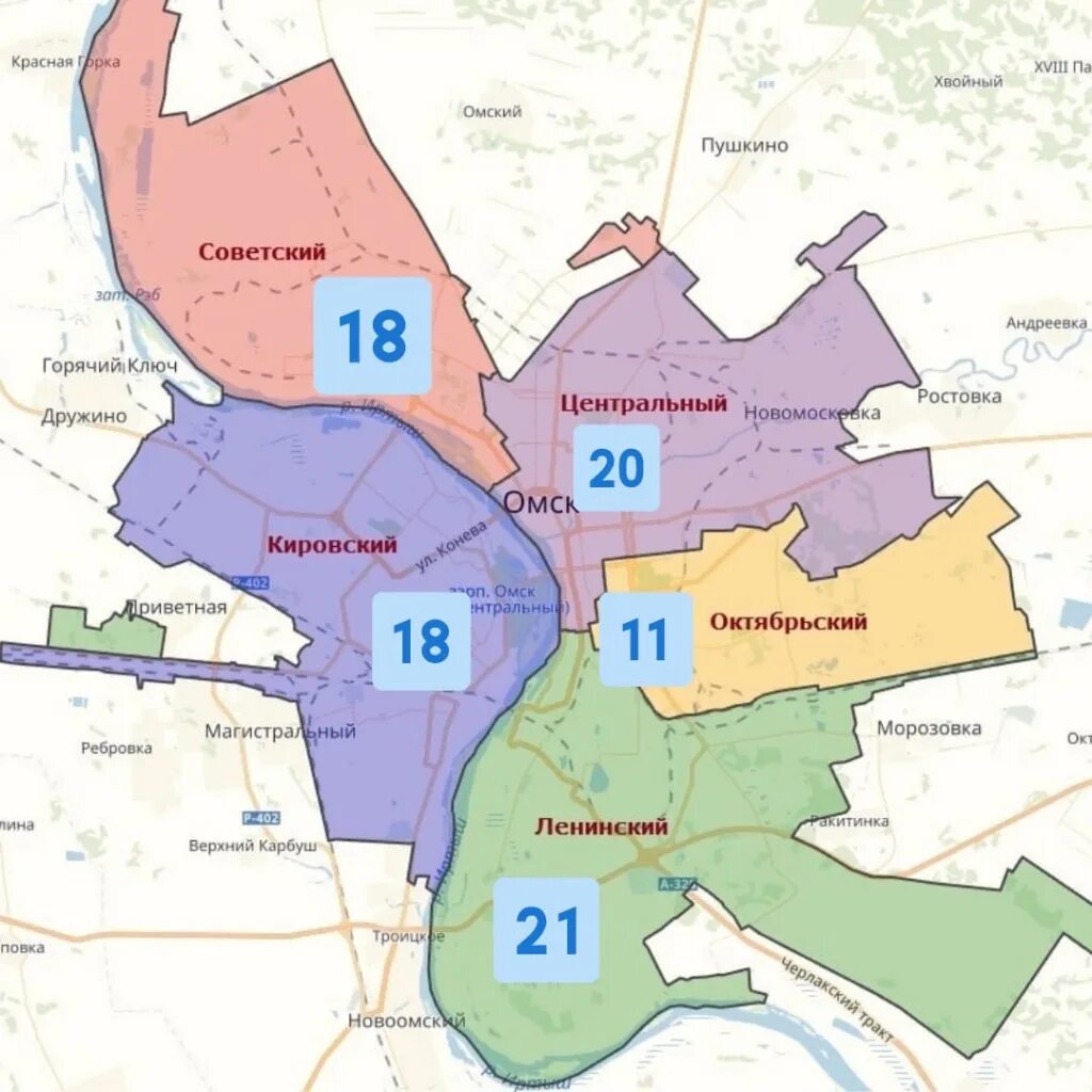 Омск границы округов. Октябрьский административный округ (Омск) карта. Округа Омска на карте. Октябрьский округ Омск.