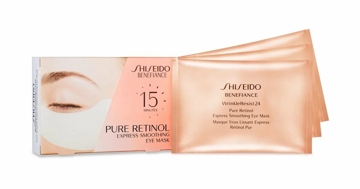 Патчи shiseido. Pure Retinol Express Smoothing Eye Mask, Shiseido. Shiseido Benefiance Eye. Шисейдо Бенефианс Вринкле ресист 24 маска. Shiseido Benefiance wrinkleresist24 Pure Retinol ex Eye Mask.