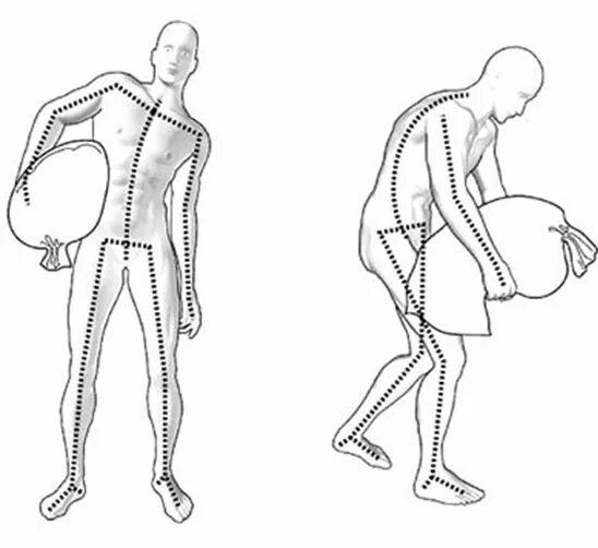 Нагрузка на поясницу. Неправильная нагрузка на позвоночник. Распределение нагрузки на позвоночник. Правильное распределение нагрузки на позвоночник. Правильное перемещение тяжести.