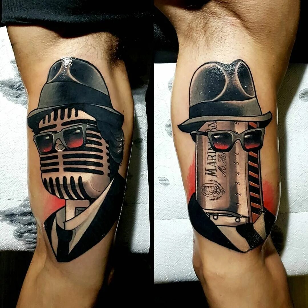 Тату блюз. Blues тату. Марла зингер эскиз тату. Татуировки блюзовых гитаристов. Братья блюз татуировка.