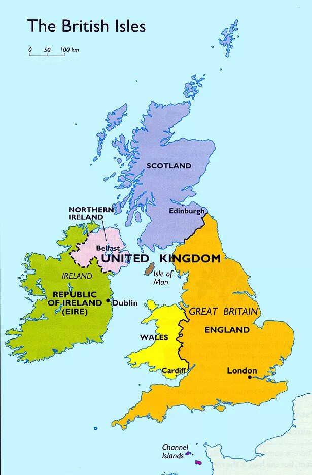 Which part of island of great. The United Kingdom of great Britain карта. Карта Британии географическая на английском. Британские острова на карте Великобритании. Политическая карта британских островов.