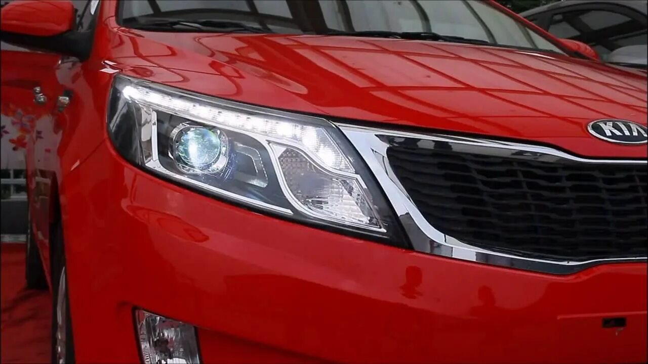 Киа рио 3 свет фар. Led оптика Kia Rio 3. Альтернативная оптика Киа Рио 3. Led фары Kia Rio 3. Светодиодные фары на Киа Рио 3.