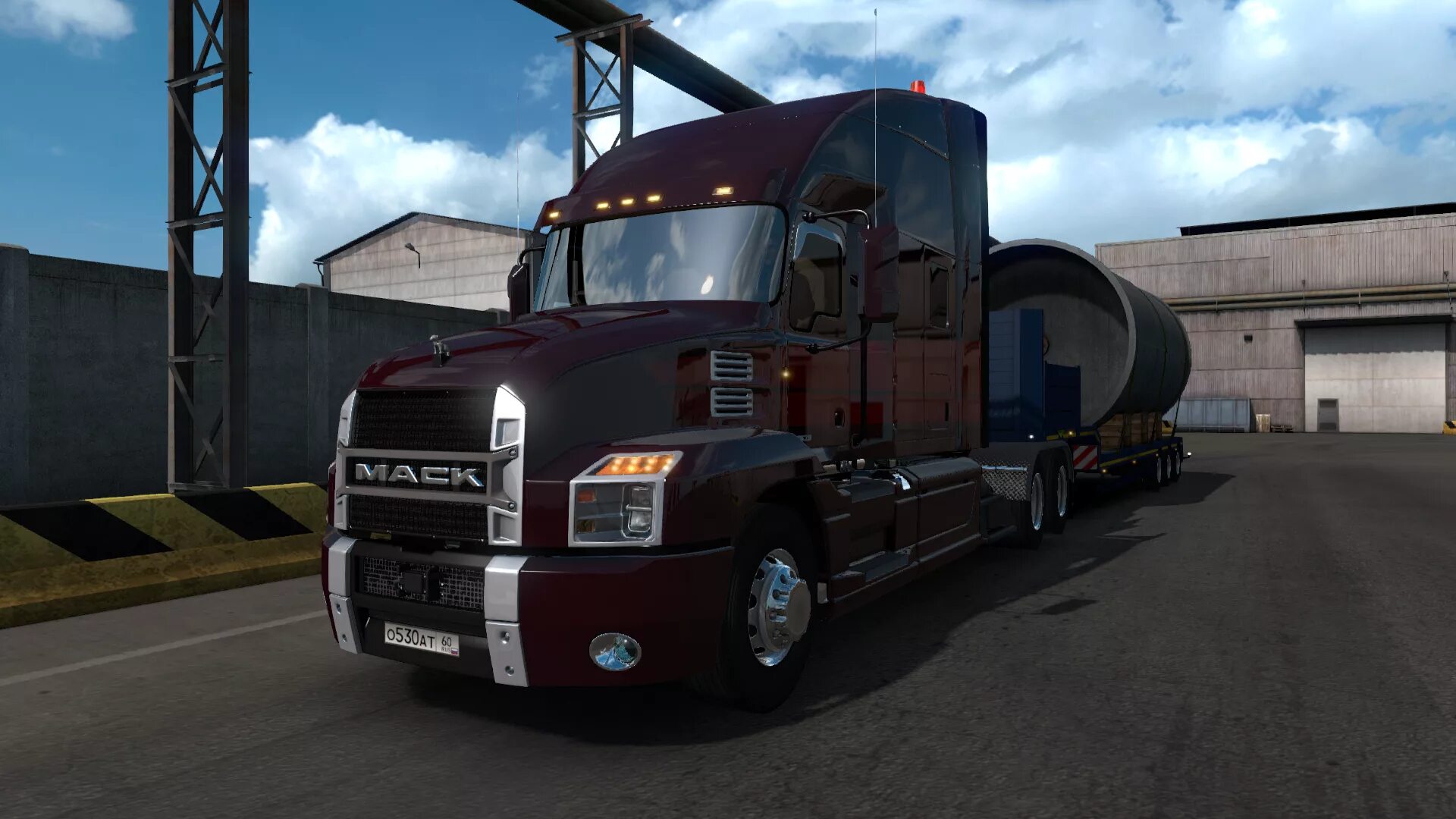 Грузовики для етс 2. Euro Truck Simulator 2 Mack. Тягач Mack Anthem. Тягач 2018 Mack Anthem кабина. Euro truck simulator моды грузовиков